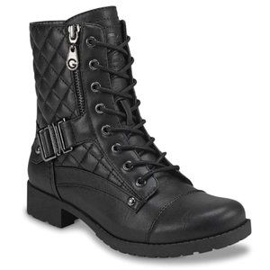 Guess Black Brooklin Combat Boots